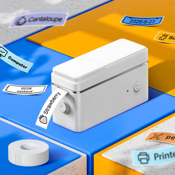 Mini Etikettendrucker – Kabellos, Tragbar, Thermodrucker für Zuhause, Büro & Schule