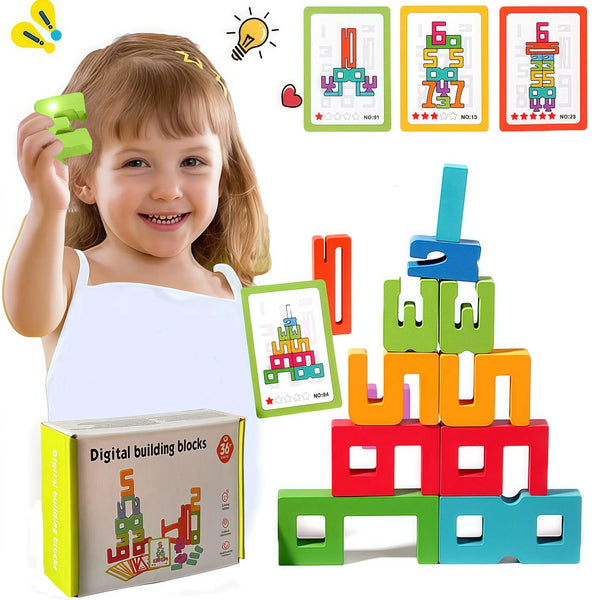 Montessori Zahlen Lernspiel aus Holz für Kinder