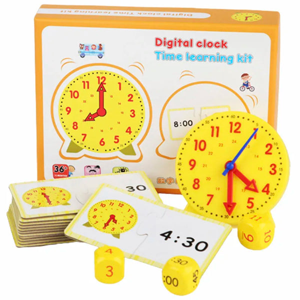 Montessori Lernuhr für Kinder – Uhrzeit lernen durch Spiel