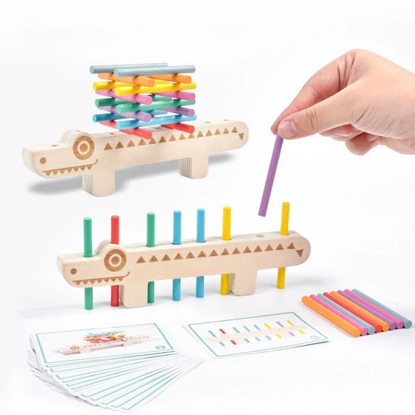 Montessori Holzspiel – Farben lernen & sortieren