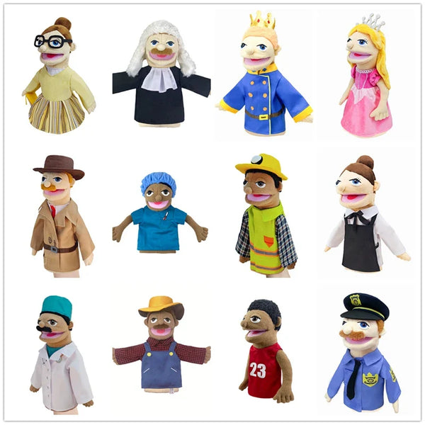Beruf Handpuppe aus Plüsch – Arzt, Polizist, Lehrer, Krankenschwester