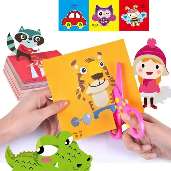 Bastelpapier Set Kinder 48-teilig – DIY & Lernspielzeug