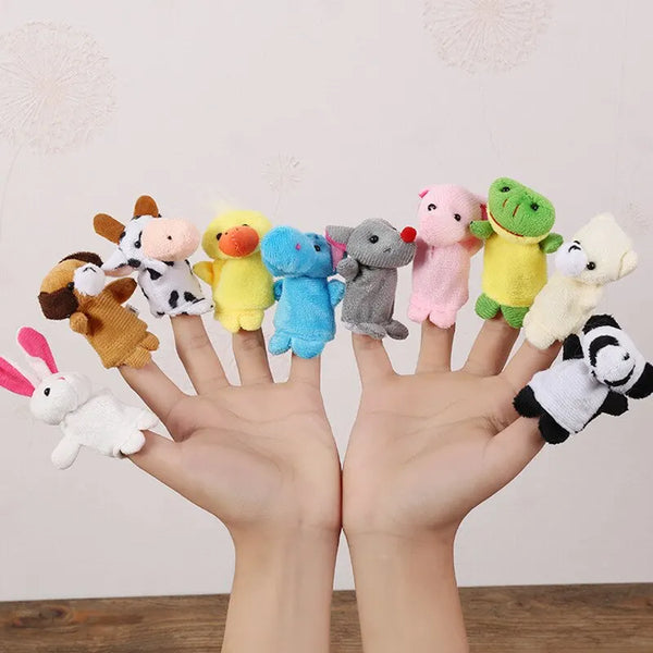 Fingerpuppen Set aus Plüsch für Kinder – Lernspielzeug für Rollenspiele