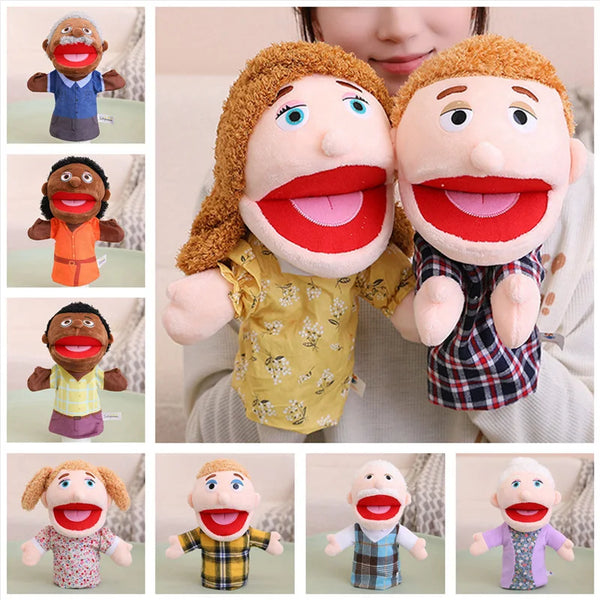 Plüsch-Handpuppen für Kinder 28–33cm – Rollenspiel & Gute-Nacht-Geschichten