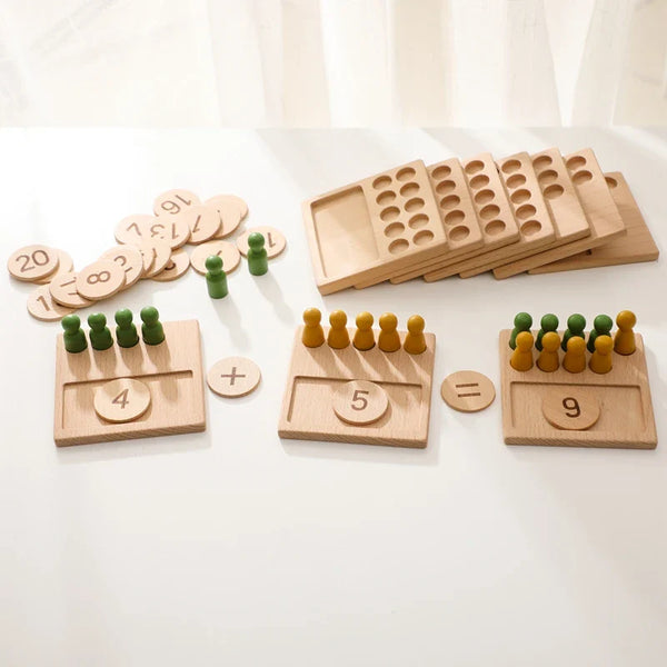Montessori Lernspiel – Zahlen, Buchstaben & Formen Holzspielzeug