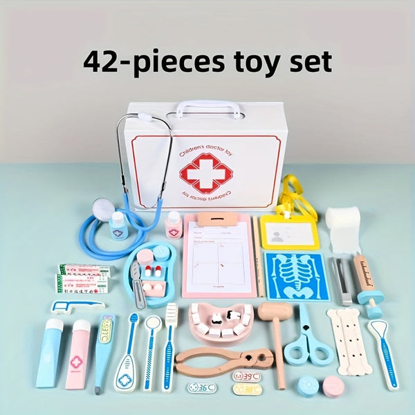 Kinder Arztkoffer Spielset – 42-teiliges Rollenspielset für Jungen & Mädchen